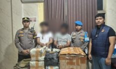 Polisi Tangkap Dua Kurir Bawa 18 Kg Ganja ke Kuansing